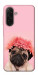 Чехол Мопс с цветами для Galaxy A26 5G