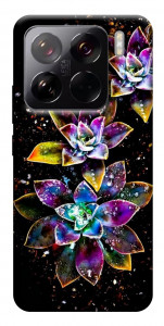 Чехол Flowers on black для Xiaomi 15 Pro