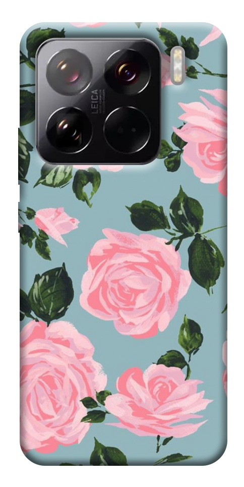 Чехол Розовый принт для Xiaomi 15 Pro