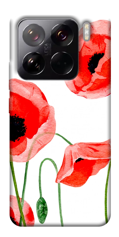 Чохол Акварельні маки для Xiaomi 15 Pro
