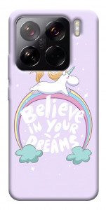 Чехол Believe in your dreams unicorn для Xiaomi 15 Pro