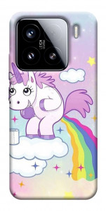 Чохол Єдиноріг з веселкою для Xiaomi 15
