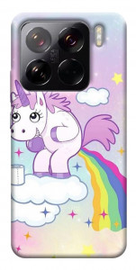 Чехол Единорог с радугой для Xiaomi 15 Pro