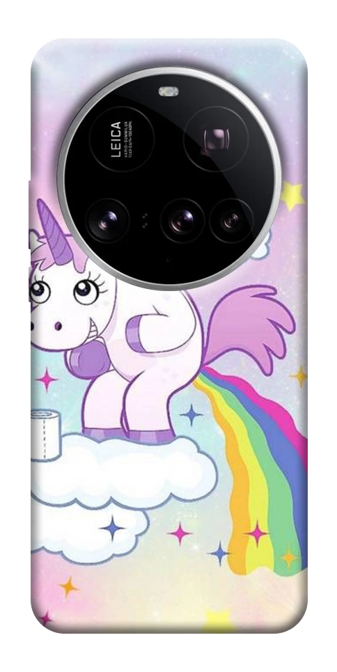 Чехол Единорог с радугой для Xiaomi 15 Ultra