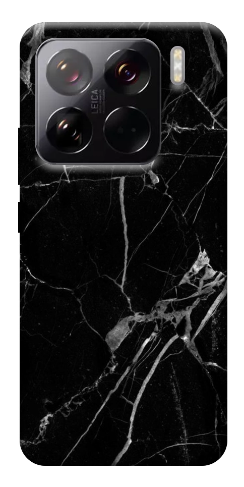 Чехол Черный мрамор для Xiaomi 15 Pro