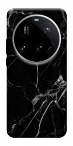Чехол Черный мрамор для Xiaomi 15 Ultra