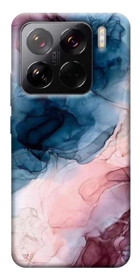 Чехол Розово-голубые разводы для Xiaomi 15 Pro