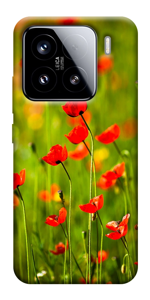 Чехол Маковое поле для Xiaomi 15