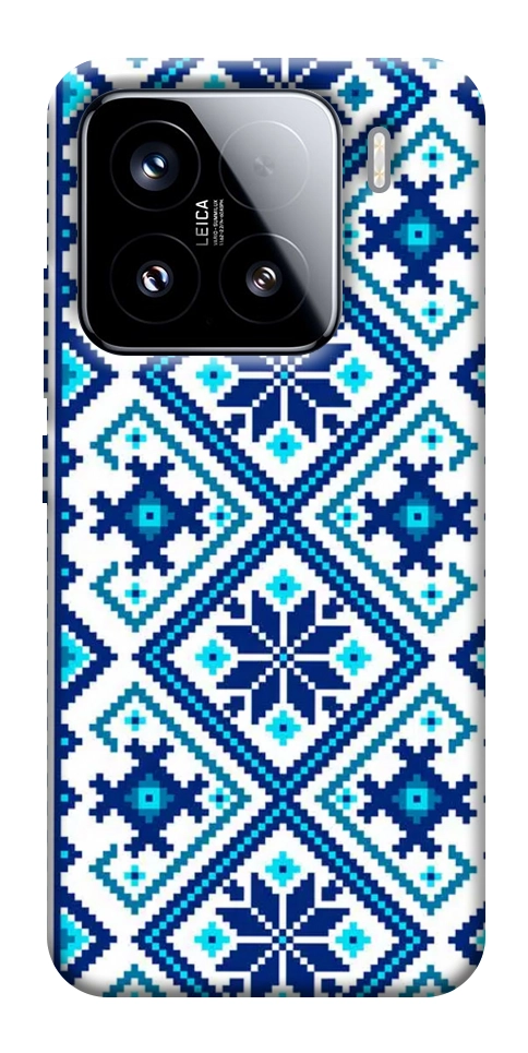 Чохол Синя вишиванка для Xiaomi 15