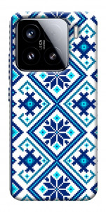 Чохол Синя вишиванка для Xiaomi 15