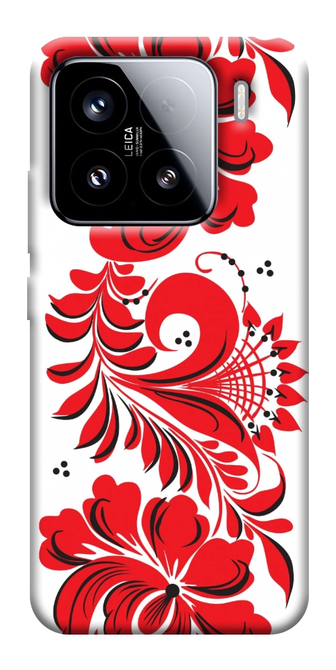 Чехол Червона вишиванка для Xiaomi 15