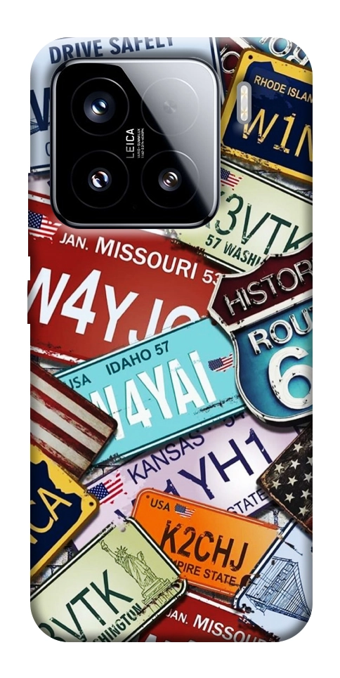 Чехол License plate для Xiaomi 15