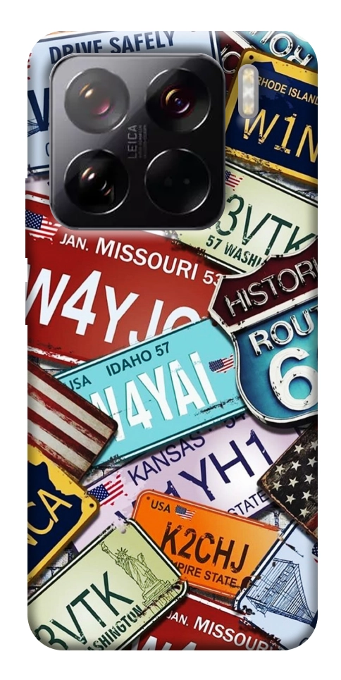 Чехол License plate для Xiaomi 15 Pro