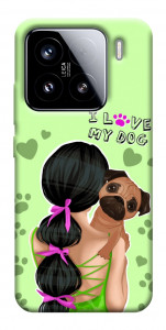 Чохол Love my dog для Xiaomi 15