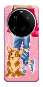 Чехол Girl and corgi для Xiaomi 15 Ultra