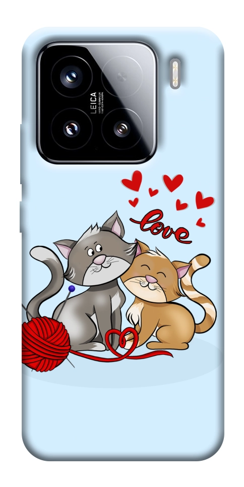 Чохол Два коти Love для Xiaomi 15