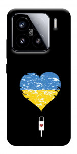 Чехол З Україною в серці для Xiaomi 15