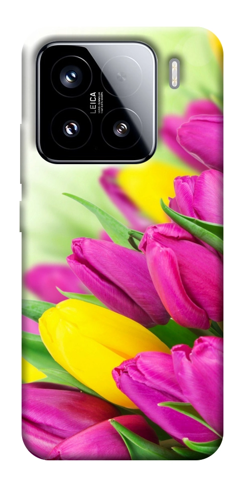 Чехол Красочные тюльпаны для Xiaomi 15