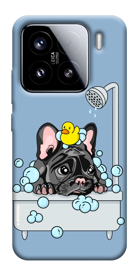 Чехол Dog in shower для Xiaomi 15