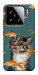 Чехол Cat with fish для Xiaomi 15