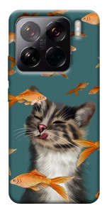 Чехол Cat with fish для Xiaomi 15 Pro