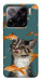 Чехол Cat with fish для Xiaomi 15 Pro