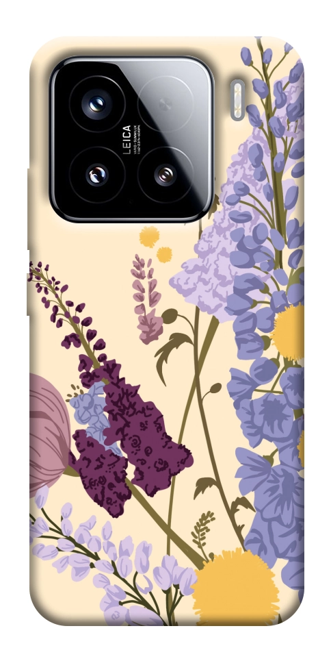 Чехол Flowers art для Xiaomi 15
