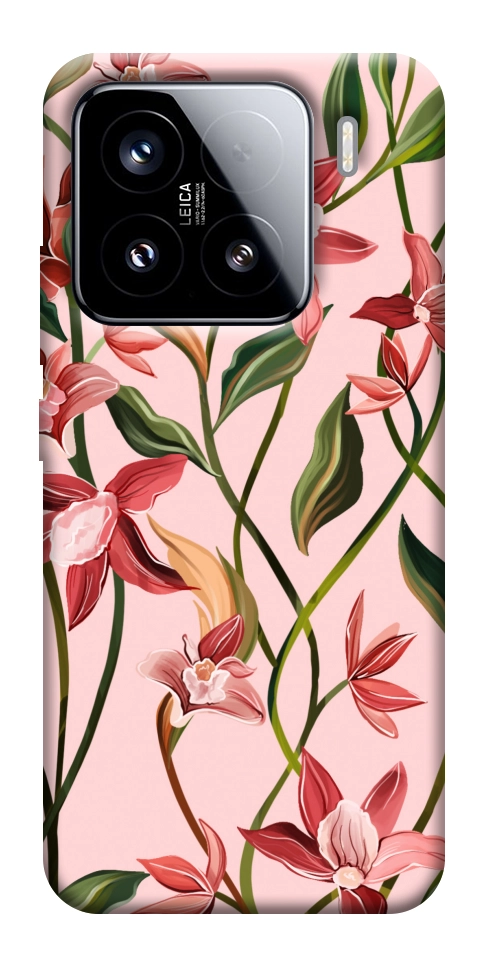 Чехол Floral motifs для Xiaomi 15