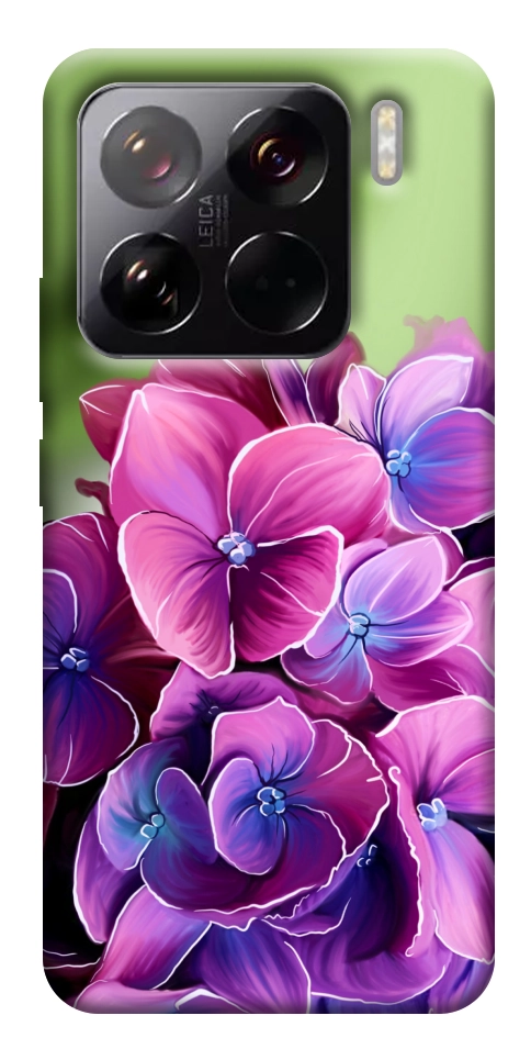 Чехол Кружевная гортензия для Xiaomi 15 Pro