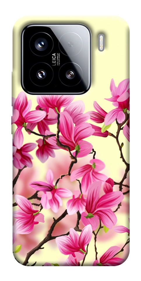 Чехол Цветы сакуры для Xiaomi 15