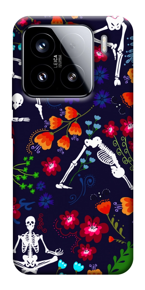 Чехол Yoga skeletons для Xiaomi 15