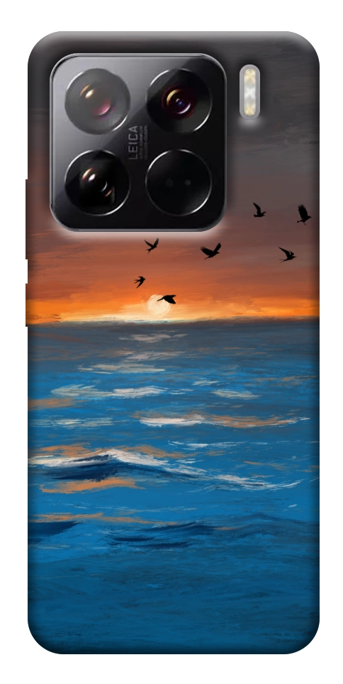 Чехол Закатное море для Xiaomi 15 Pro