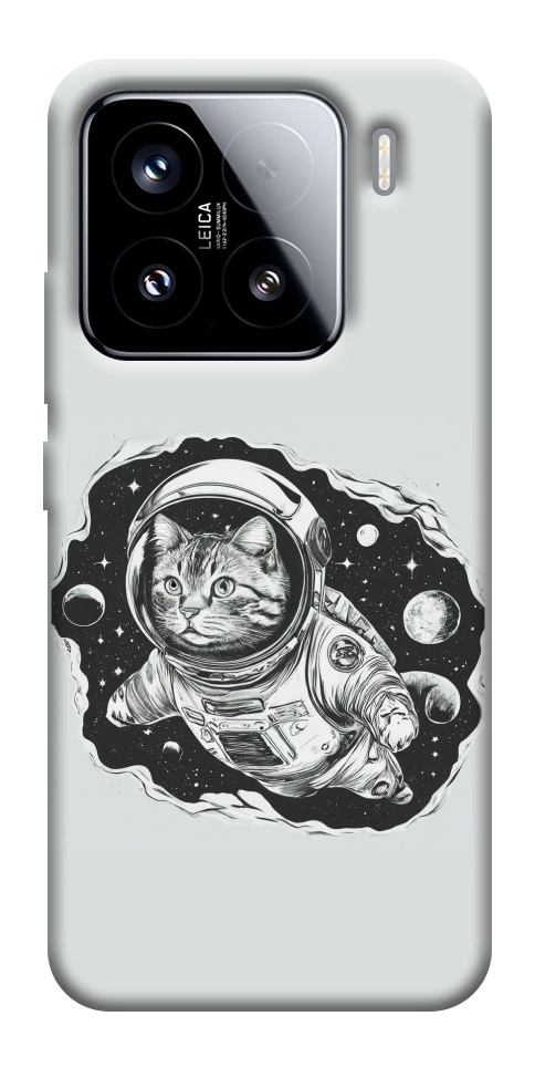 Чехол Кот космонавт для Xiaomi 15