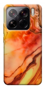 Чехол Красный коралл мрамор для Xiaomi 15 Pro