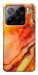 Чехол Красный коралл мрамор для Xiaomi 15 Pro