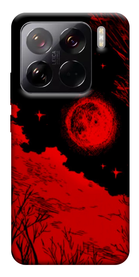 Чехол Кровавый закат солнца для Xiaomi 15 Pro