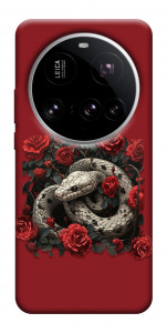 Чехол Roses snake для Xiaomi 15 Ultra