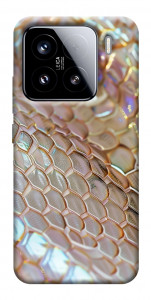 Чехол Gold snake skin для Xiaomi 15
