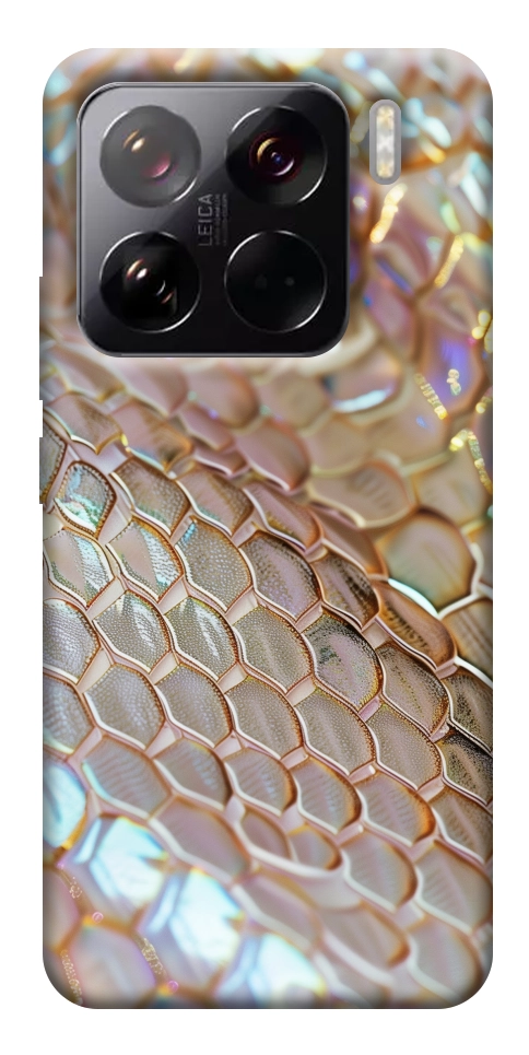 Чехол Gold snake skin для Xiaomi 15 Pro
