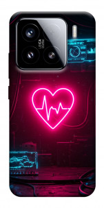Чехол Neon heart для Xiaomi 15