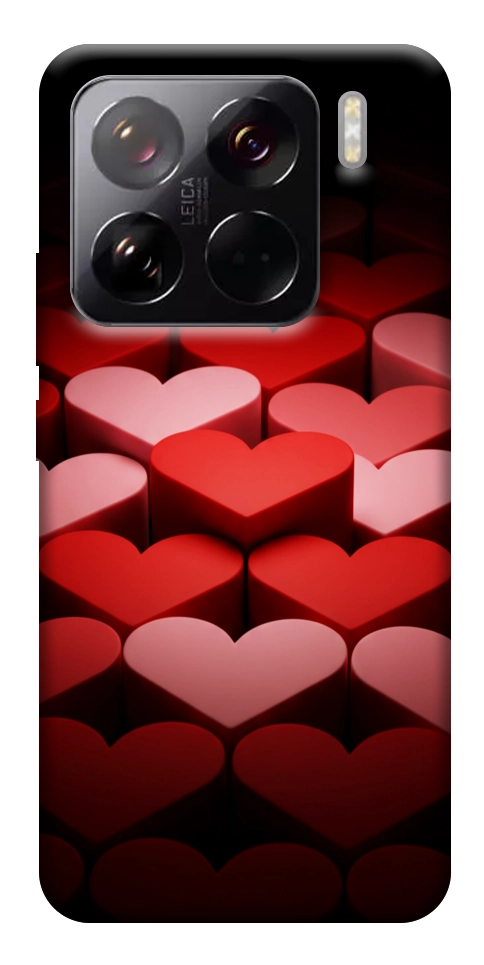 Чехол Hearts pattern для Xiaomi 15 Pro
