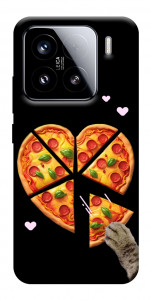 Чехол Pizza Love Cat для Xiaomi 15