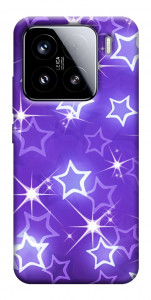 Чехол Purple sparkles для Xiaomi 15