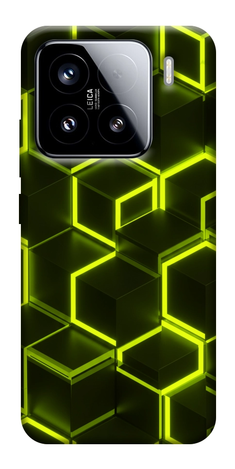 Чехол Neon hexagon для Xiaomi 15