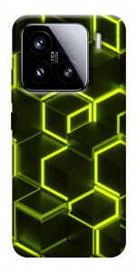 Чехол Neon hexagon для Xiaomi 15