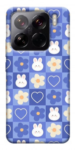 Чехол Кролики-цветочки для Xiaomi 15 Pro