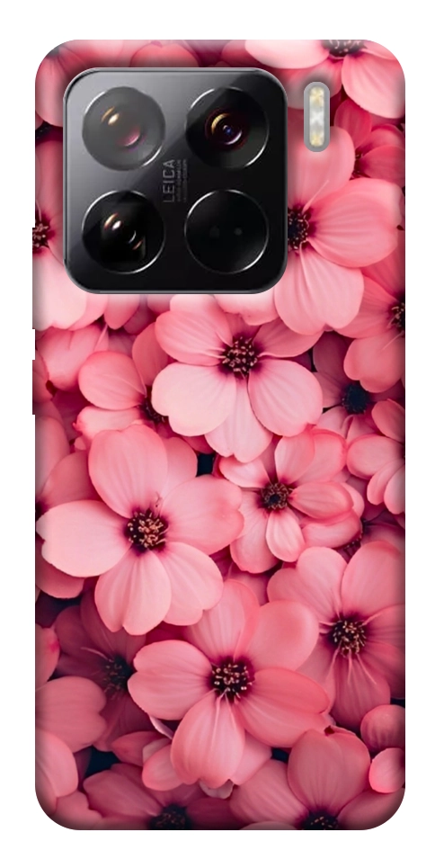Чехол Pink flowers для Xiaomi 15 Pro