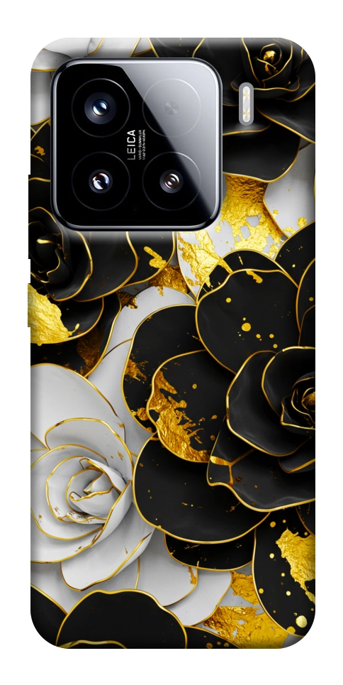Чехол Flower black-white для Xiaomi 15