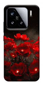 Чехол Burning flowers для Xiaomi 15