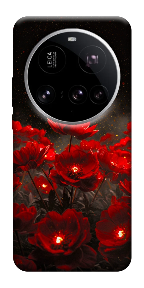 Чохол Burning flowers для Xiaomi 15 Ultra